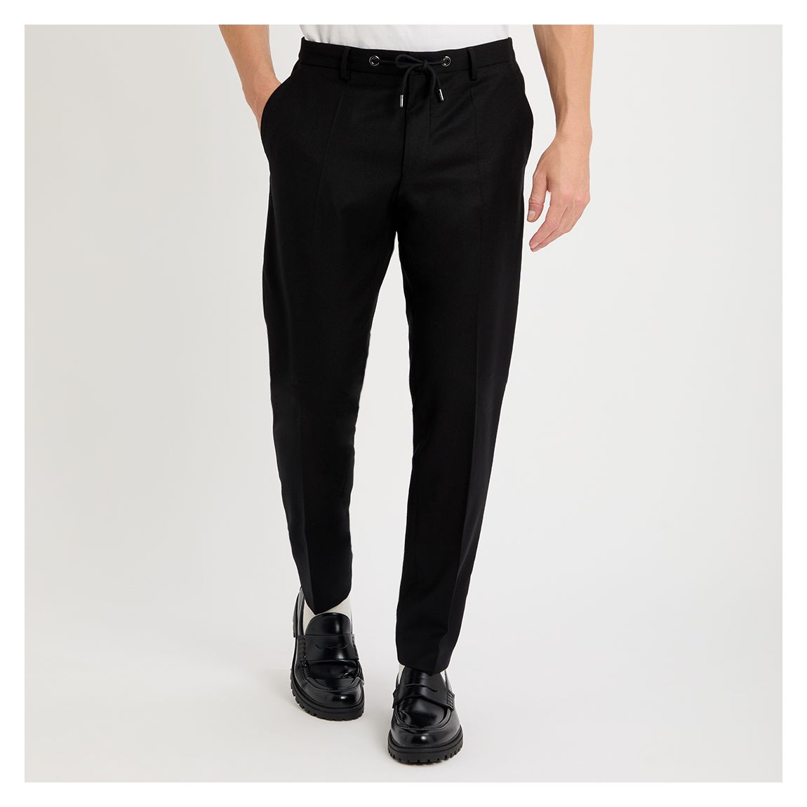 Black Genius Drawstring Trousers main product photo