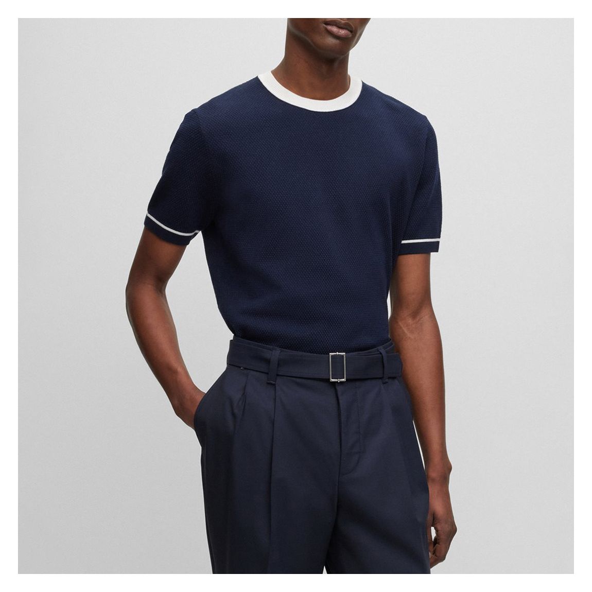 Navy Grosso Cotton Top main product photo