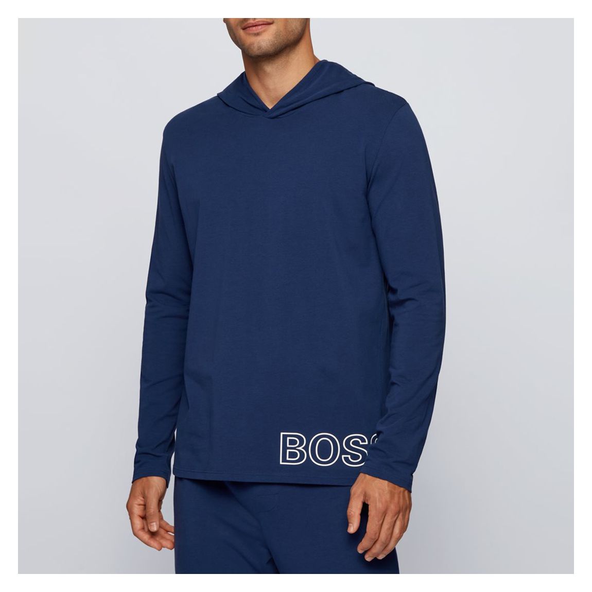 Teal Identity Long Sleeve Cotton Blend Hooded Top main product photo