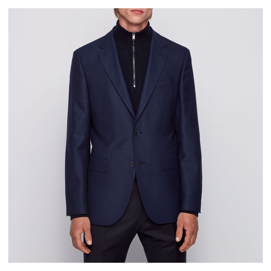 Navy Jestor Wool Blazer main product photo