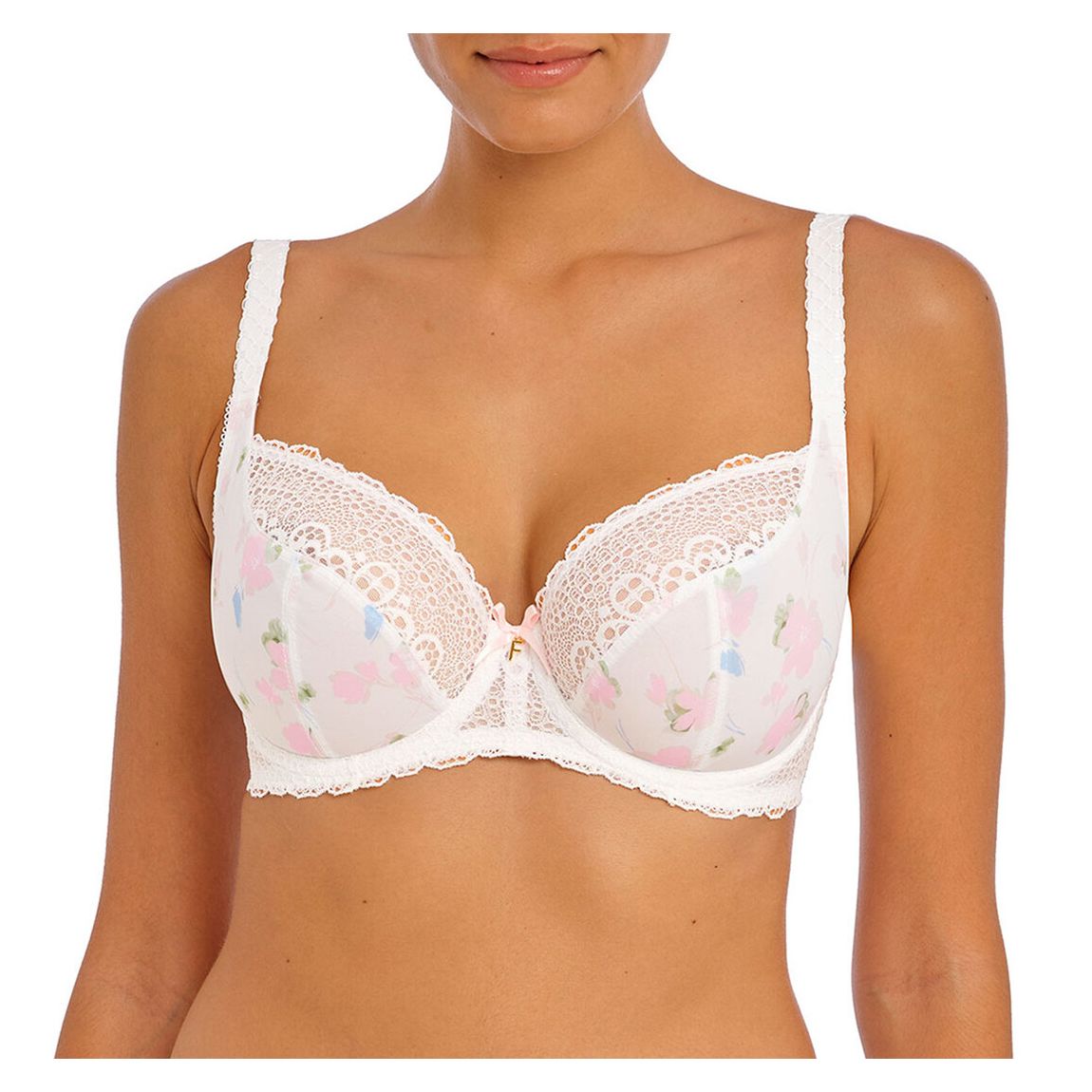 White Daydreaming Plunge Bra main product photo