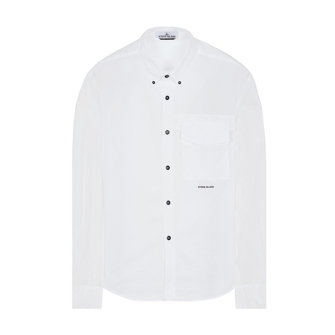 White Oxford Long Sleeve Cotton Shirt main product photo