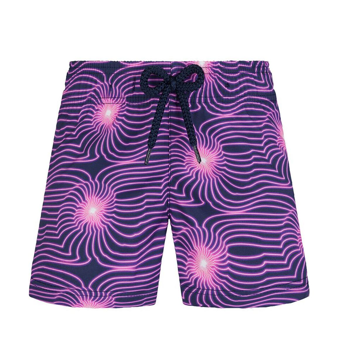 Purple Multi Girls Swim Short Hypno Shell main product photo