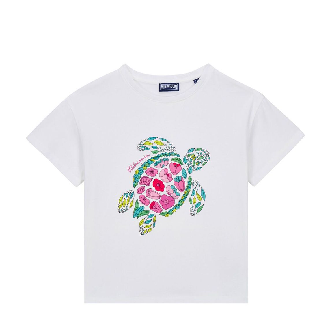 White Provencal Turtle Kids T Shirt main product photo