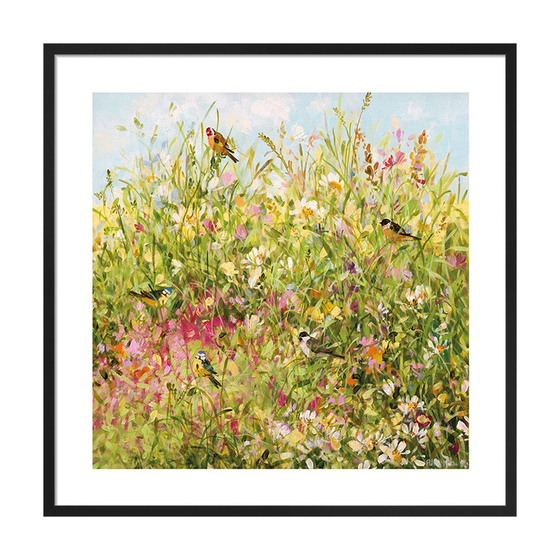 Field Border Framed Print, 60cm x 60cm main product photo