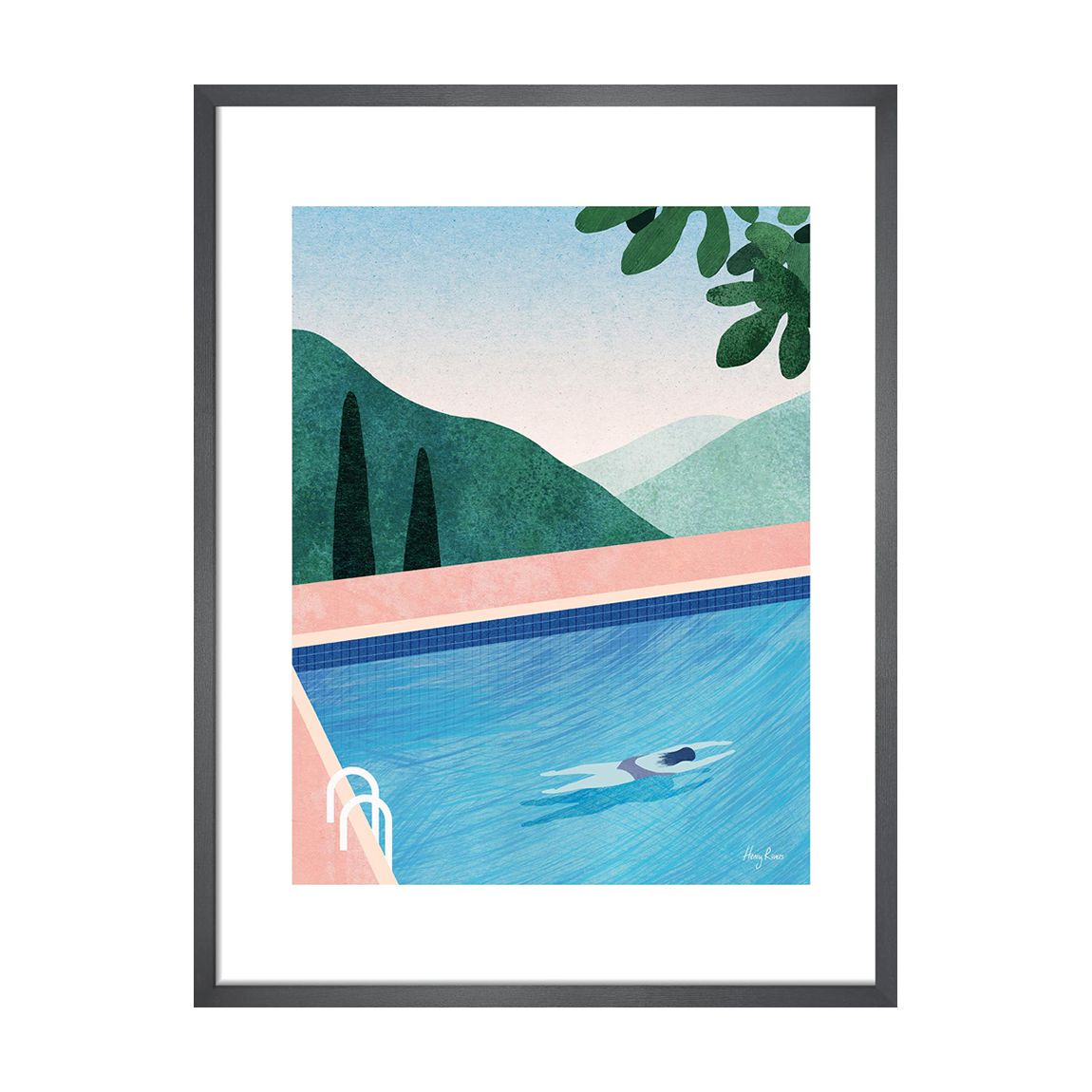Swimming Pool II Framed Print, 50cm x 40cm main product photo