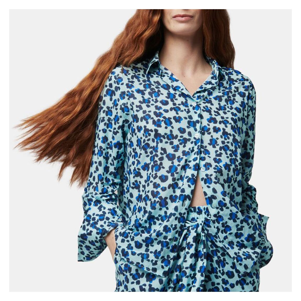 Blue Lisandra Shirt Dress main product photo