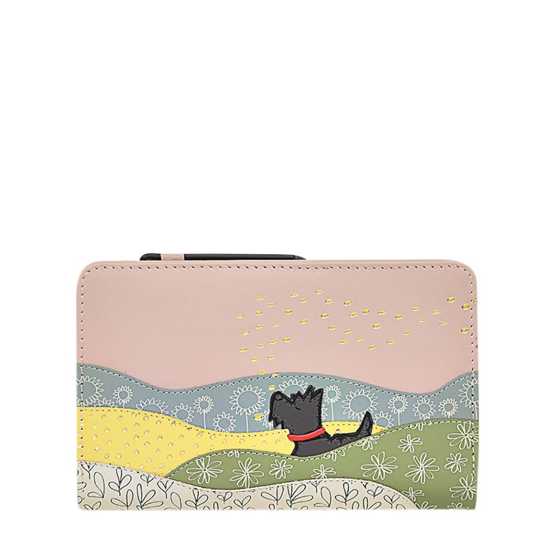 Pink Fields Of Gold Medium Bifold Purse Prairie main product photo