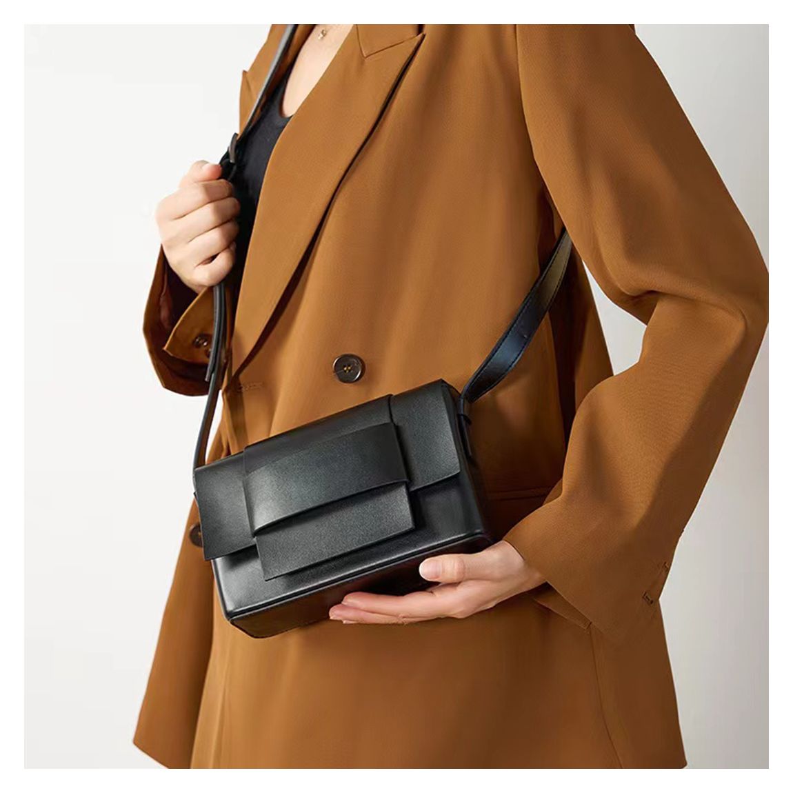 Black Aurora Shoulder Bag main product photo