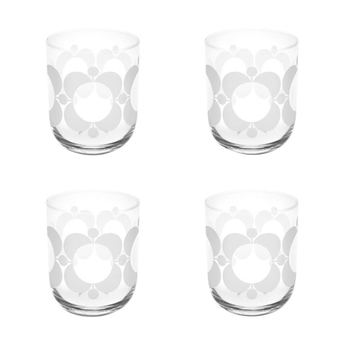 Set of 4 Atomic Flower Water Glass main product photo