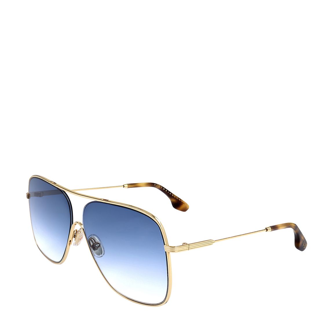 Gold, Teal Aviator Sunglasses 61mm main product photo