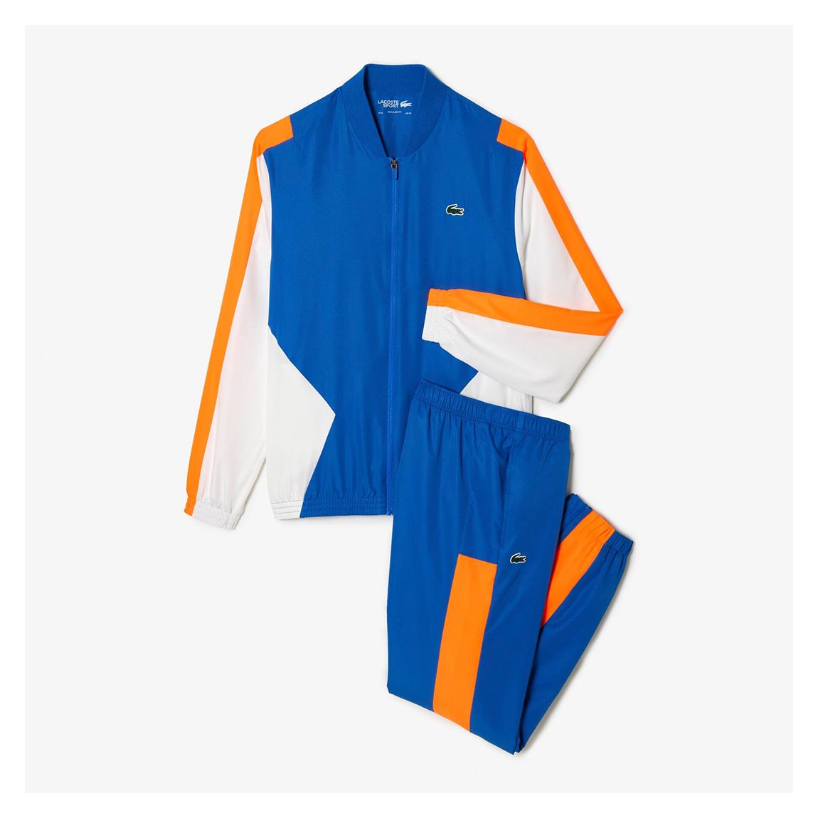 Blue/White Zipped Cotton Blend Tracksuit main product photo