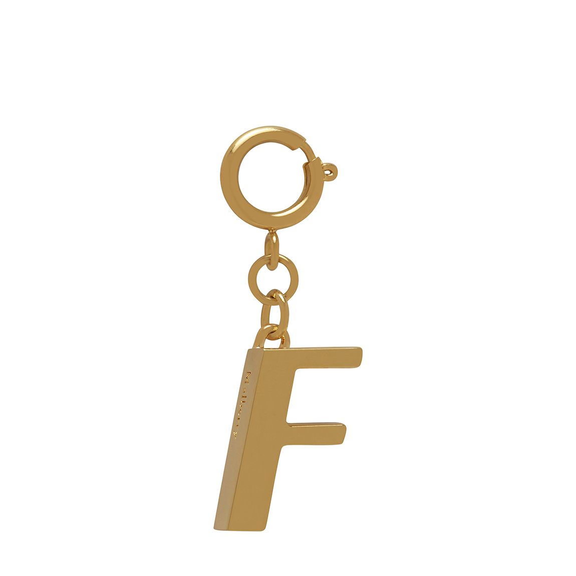 New Brass Alphabet Brass Keyring-F main product photo