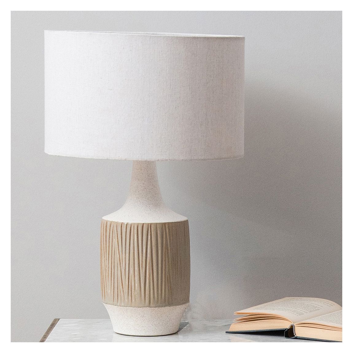 Porcelain Reeds Lamp With Shade - E27 60W main product photo