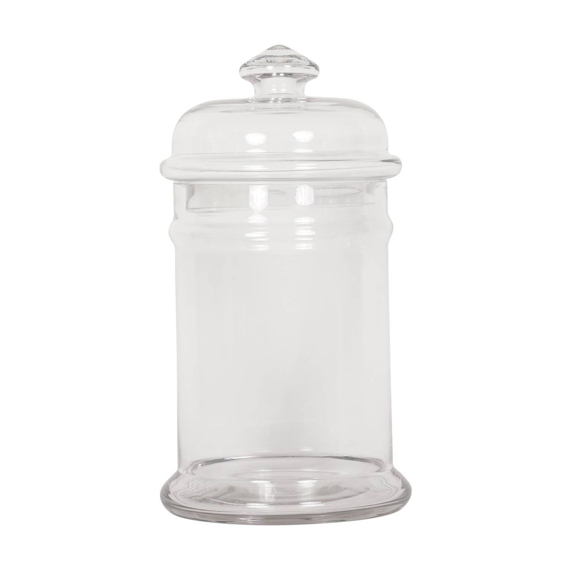 Glass Apothecary Jar With Flat Lid main product photo
