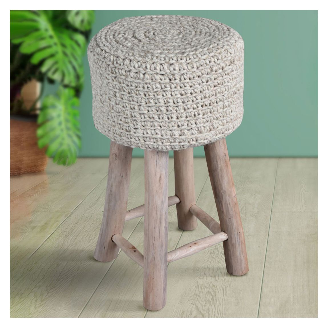 Nomad Natural Knitted Bar Stool main product photo