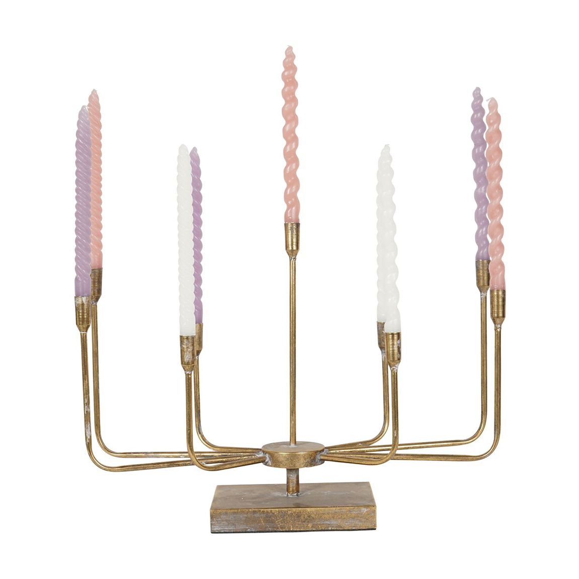 Rustic Gold 9 Candle Wide Candelabra main product photo