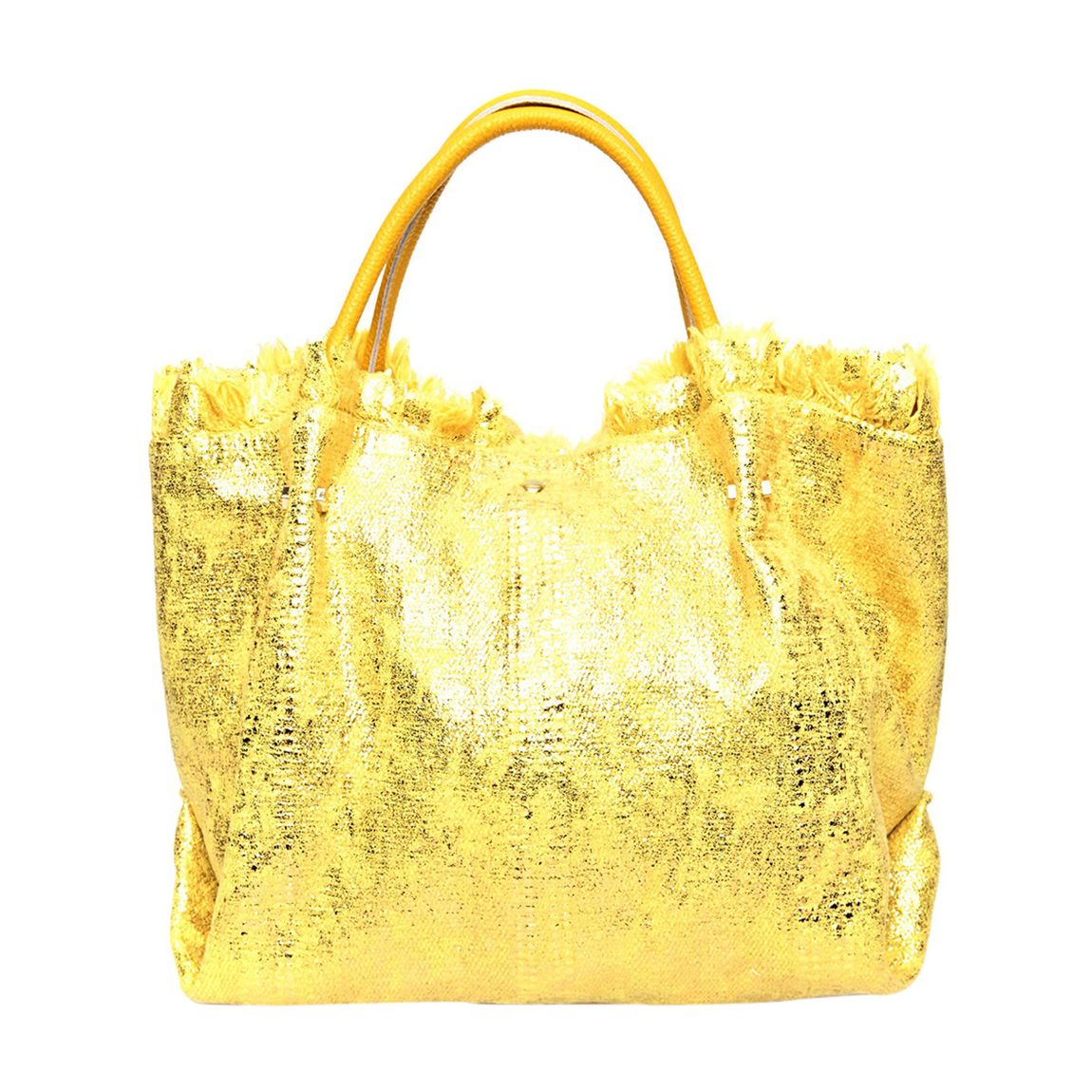 Gold Leather Handbag main product photo