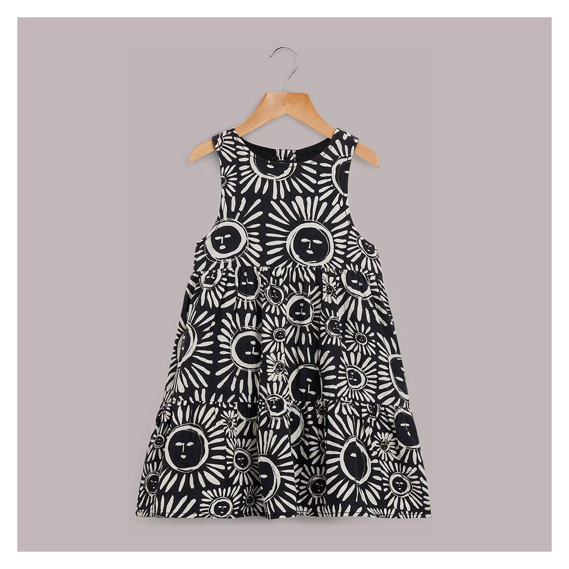 Black Sunman Sunshine Linen Blend Dress main product photo