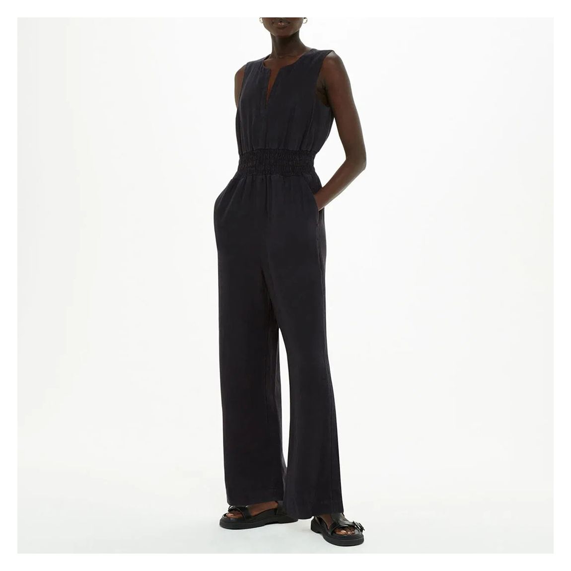018037224 01 Danny Linen Jumpsuit - 01 main product photo