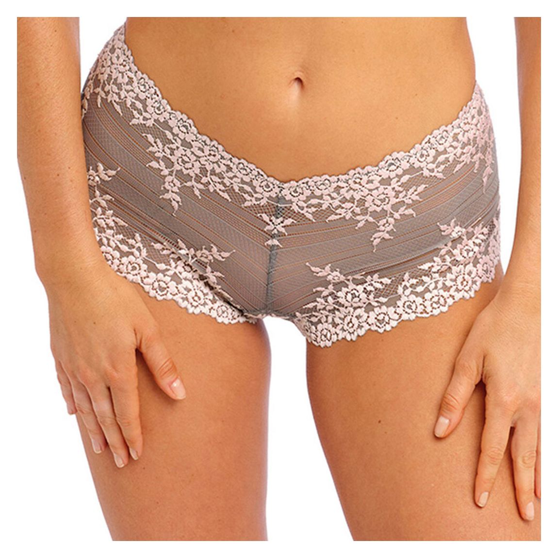 Grey Embrace Lace Boyshort main product photo