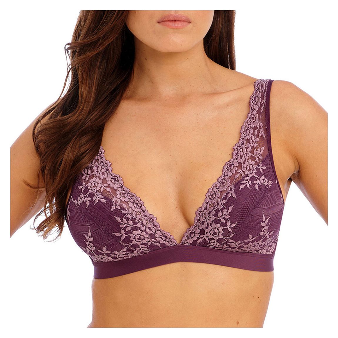 Plum Embrace Lace Soft Cup Bra main product photo