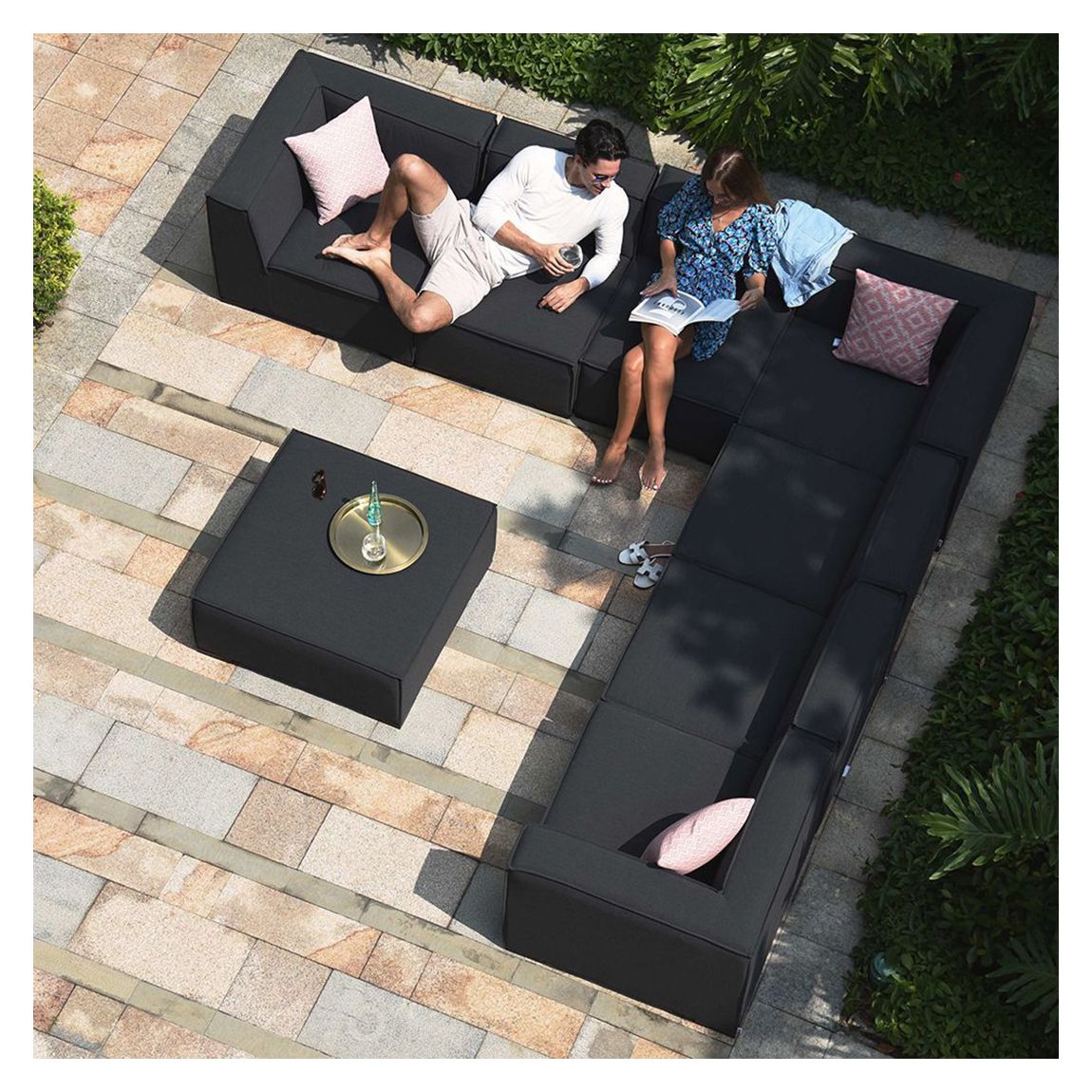 SAVE £1500 - Apollo Large Corner Sofa Group, Charcoal main product photo