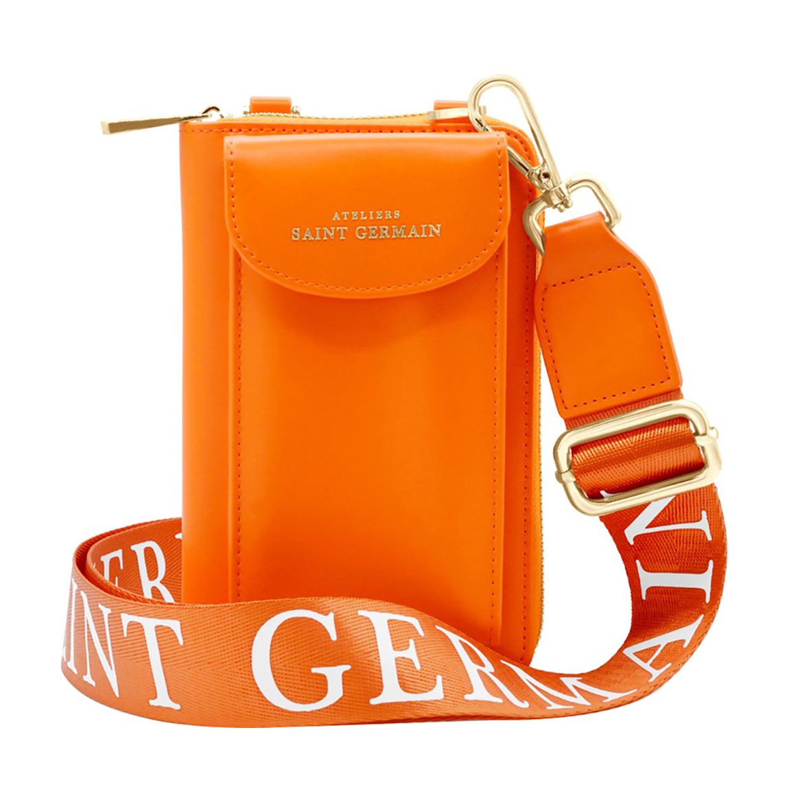 Orange Wallet Smartphone Crossbody Bag main product photo
