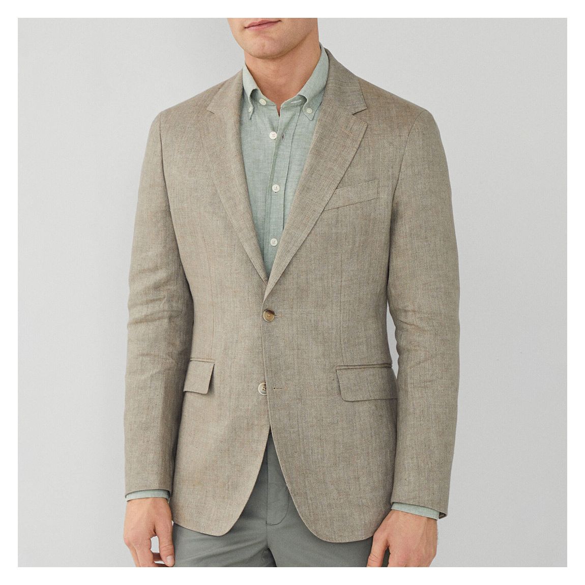 Sage Classic Fit Linen Blazer main product photo