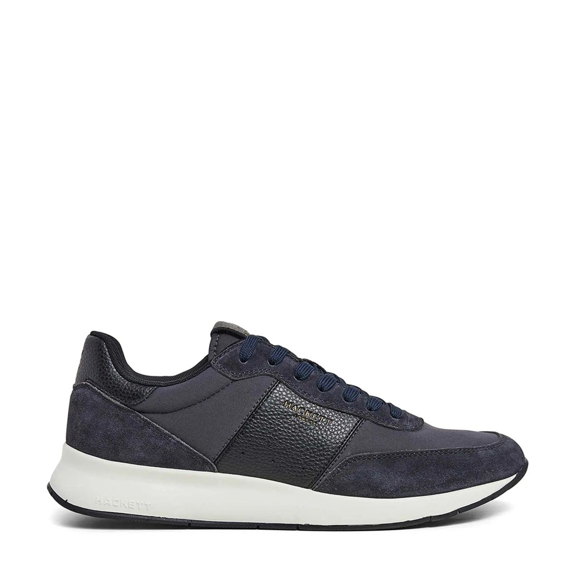 Navy Leather Suede Trainers main product photo