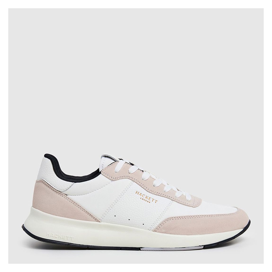 Cream Leather Suede Trainers main product photo