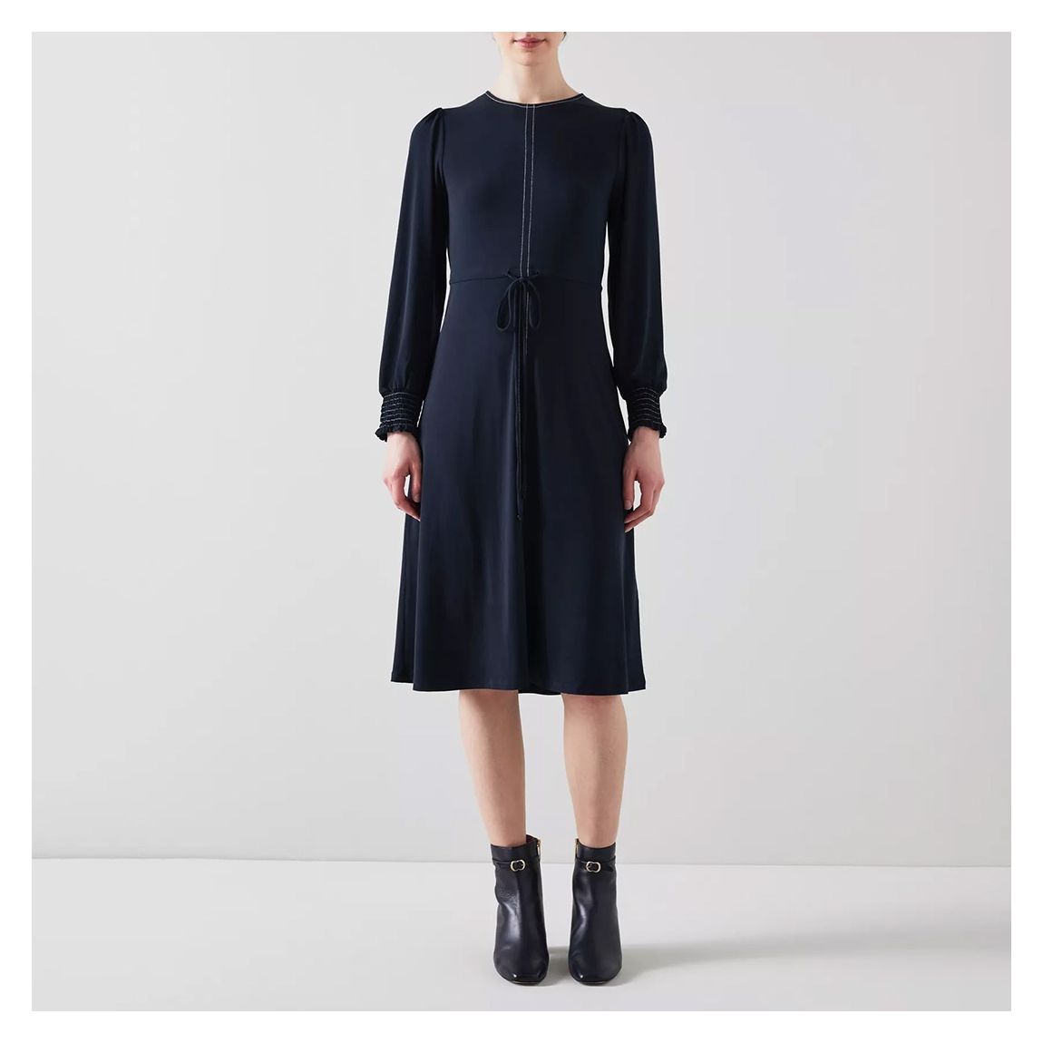 Navy Barbara Dress main product photo