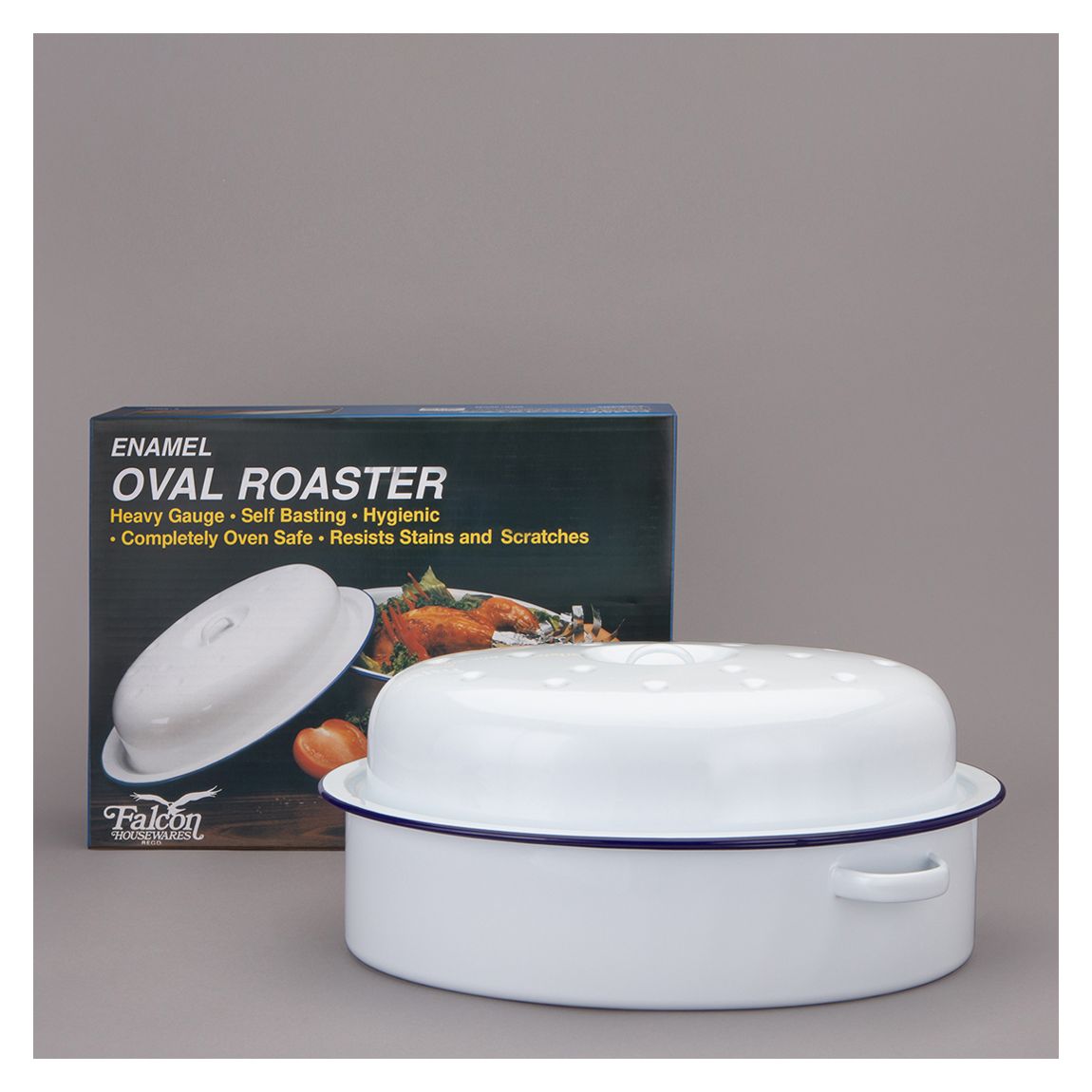 36cm Oval Roaster Pan and Lid main product photo