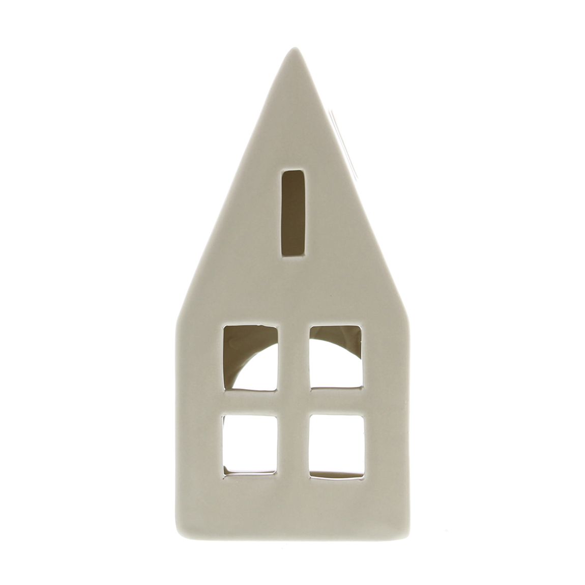 Set of 2 Brown Ceramic Houses (14cm + 18cm) main product photo