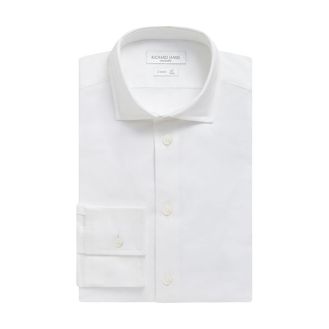 White Austin Stretch Cotton Regular Shirt main product photo