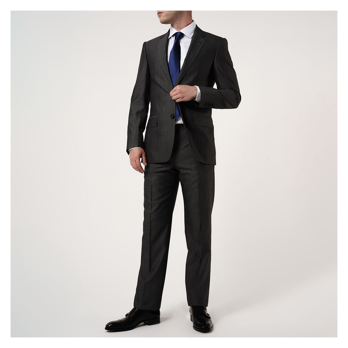 Charcoal Pinhead Wool Suit main product photo