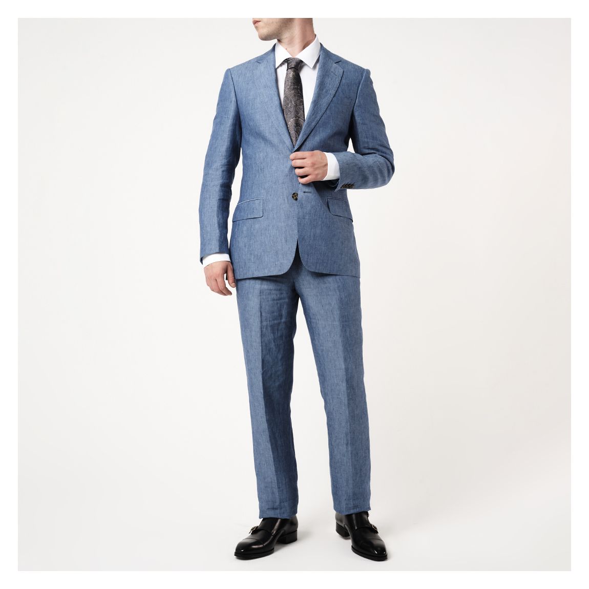 Blue Linen Suit main product photo