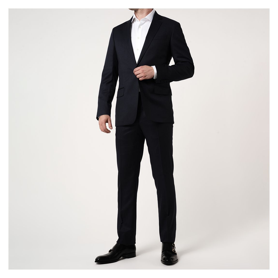 Navy Marl Wool Suit main product photo