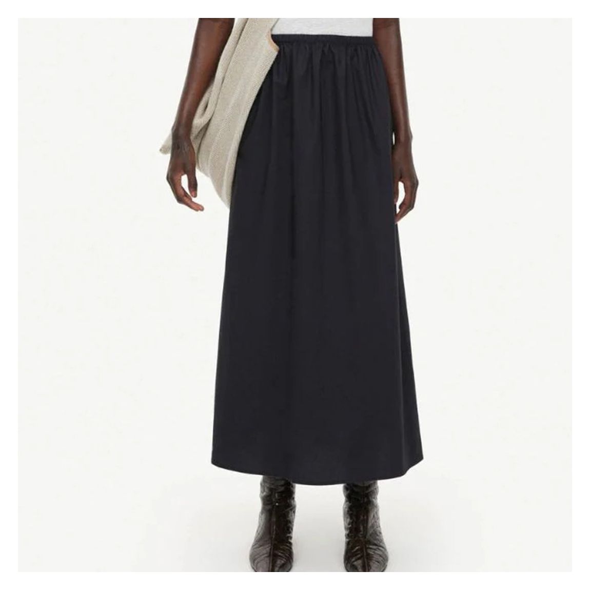 Black Maryl Midi Skirt main product photo