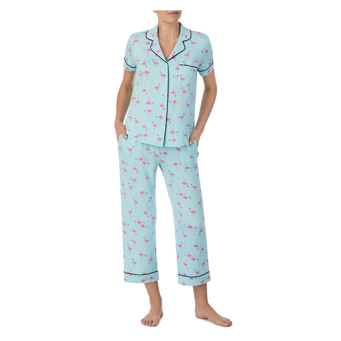 Blue Flamingo Capri Pyjama Set main product photo