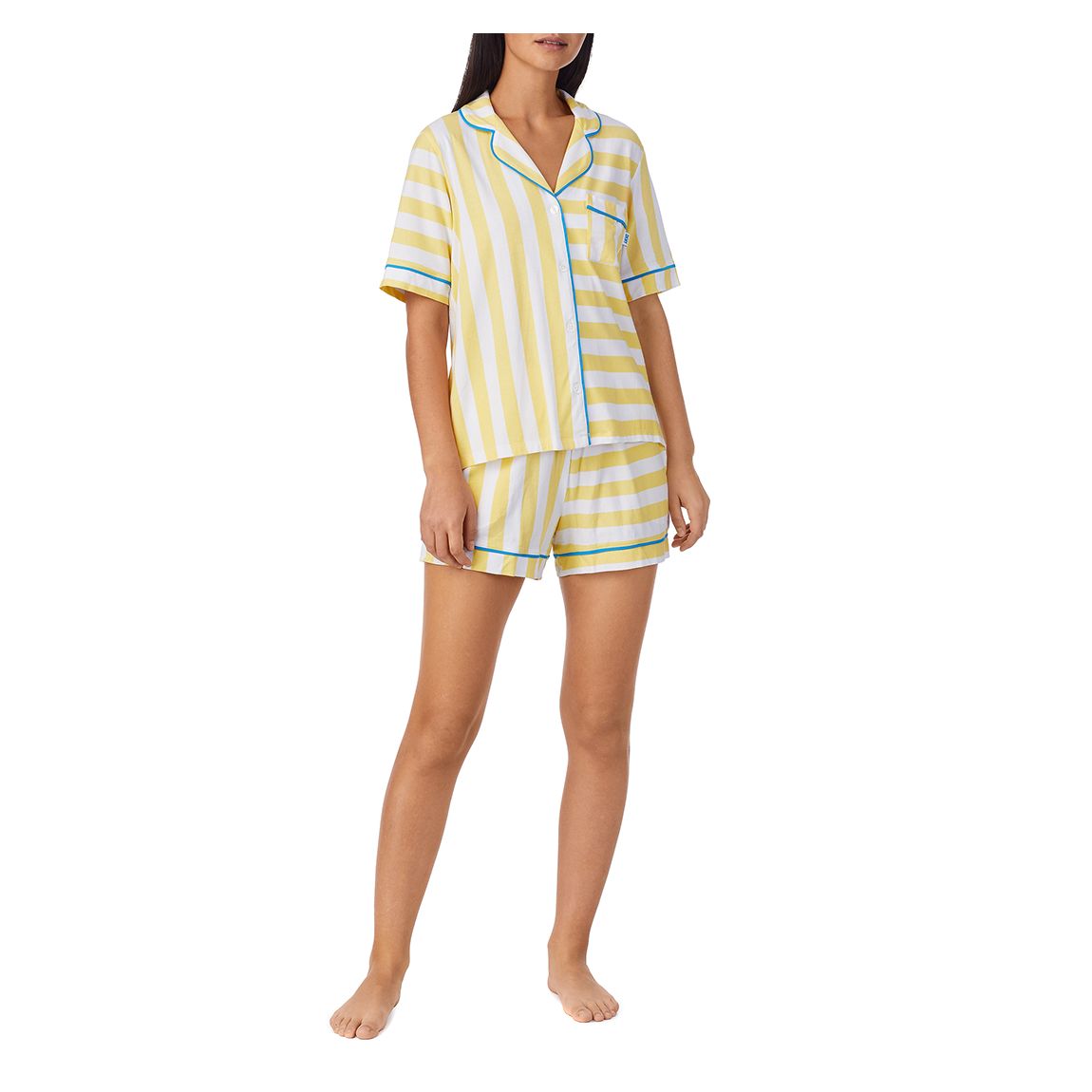 Yellow Stripe Boxer Pyjama Set main product photo