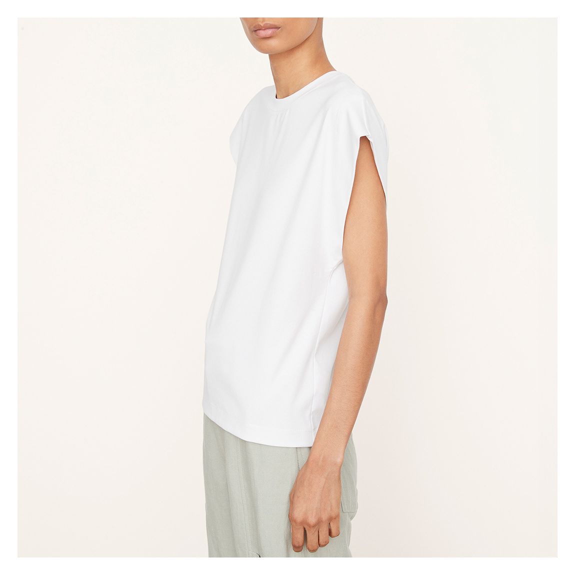 White Muscle Tee main product photo