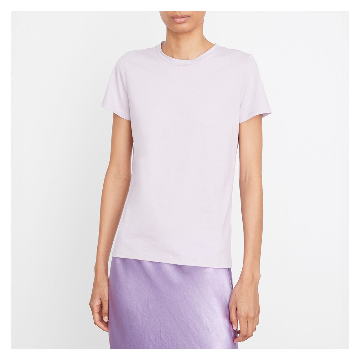 Lilac Cotton Essential Crew main product photo