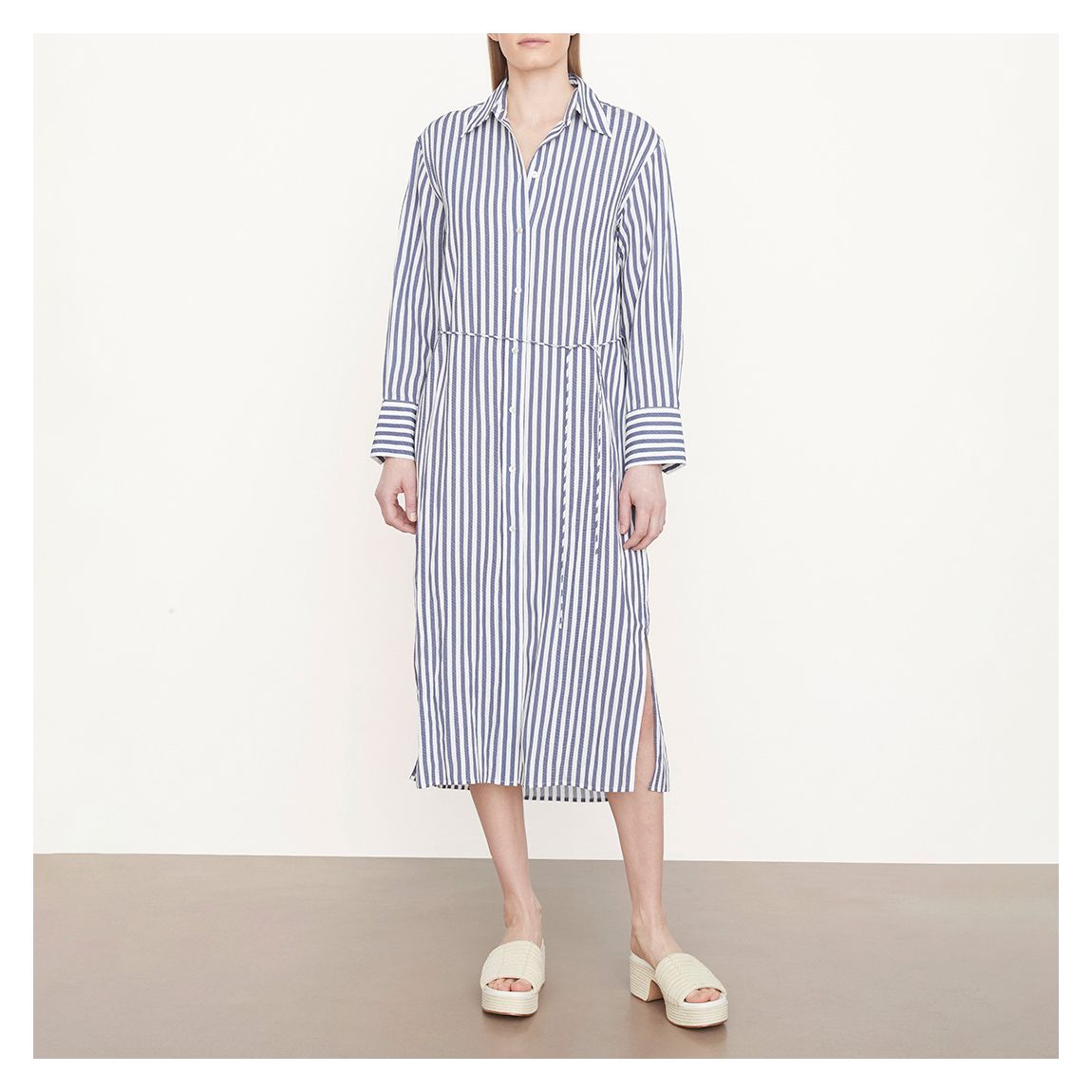 Blue Coast Stripe Shirt Dress main product photo