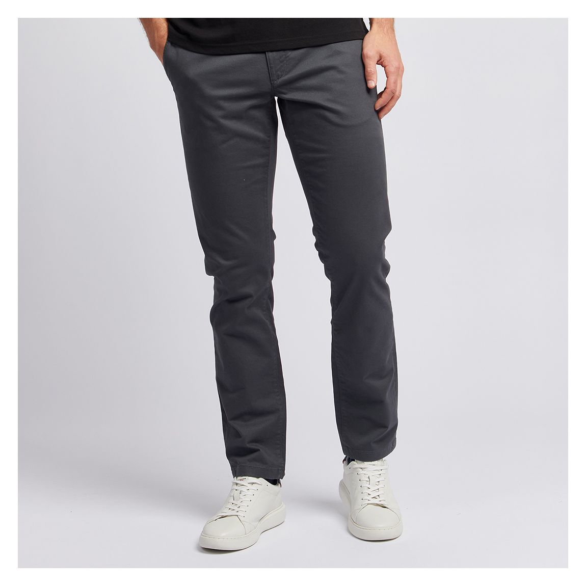 Charcoal Classic Cotton Blend Chinos main product photo