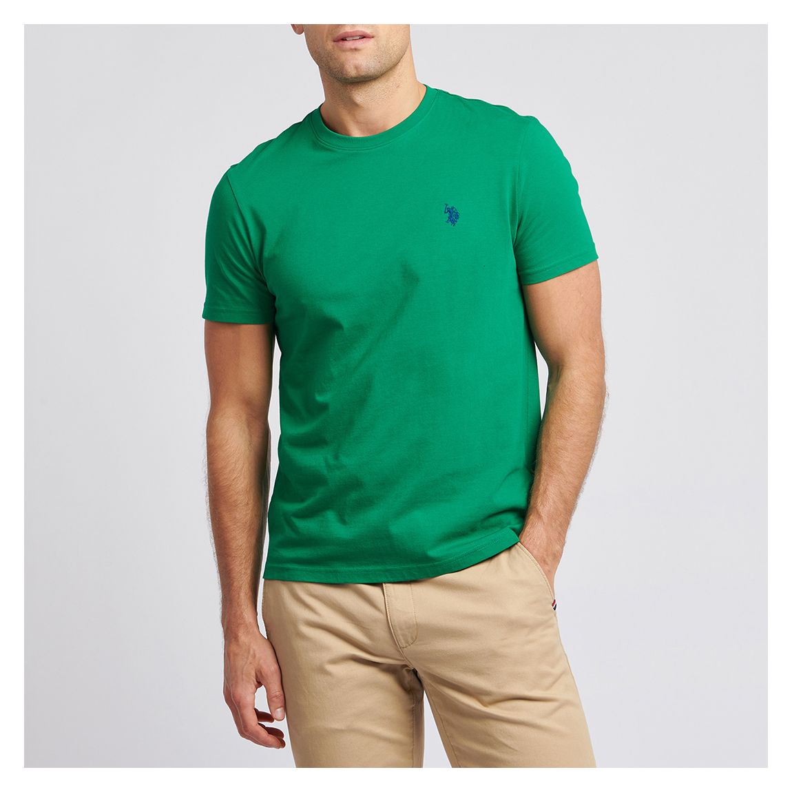 Green Crew Neck Cotton T-Shirt main product photo