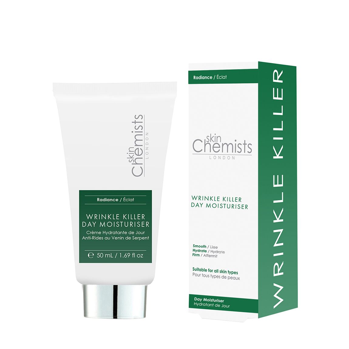 skinChemists Wrinkle Killer Day Moisturizer 50ml main product photo