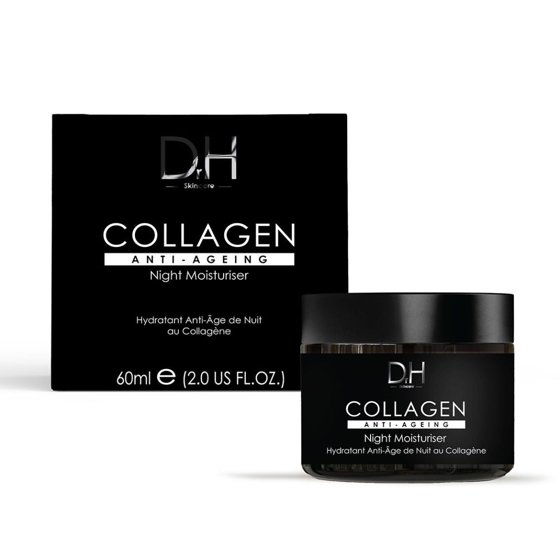Dr H Collagen Anti-Ageing Night Moisturiser 60ml main product photo