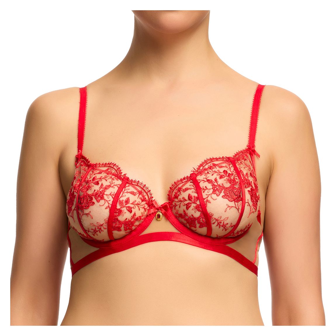 Red Femmoiselle Underwire Bra main product photo