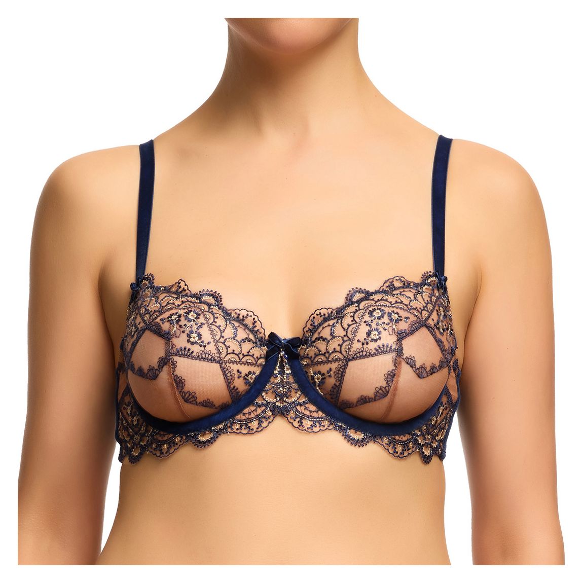 Navy Yvonne Underwire Bra main product photo